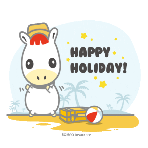 Beach Enjoying Sticker