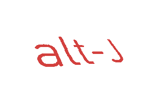 Alt-J Logo Sticker by Canvasback Music