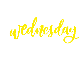 Wednesday Morning Calligraphy Sticker