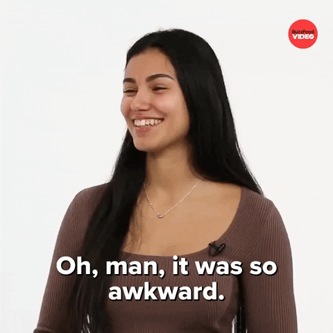 Awkward Kiss Me GIF by BuzzFeed