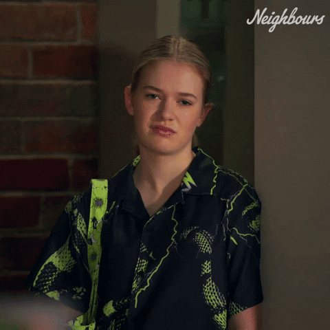 Angry Disgust GIF by Neighbours (Official TV Show account)