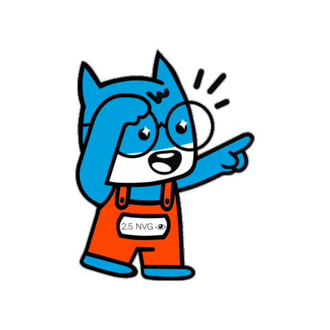 Point Glasses Sticker by 2.5NVG