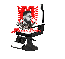 Albanian Barber Sticker by Mas Barbershop