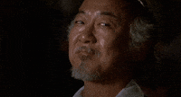 pat morita nod GIF