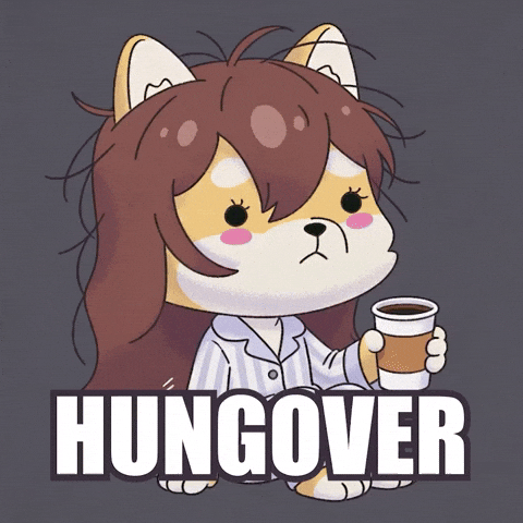 Tired Morning After GIF by WUFFI