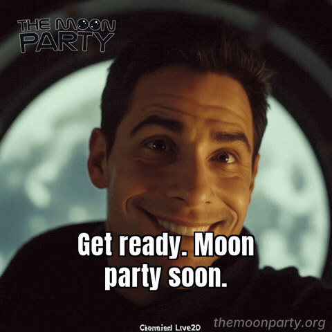 Get Ready Invitation GIF by The Moon Party