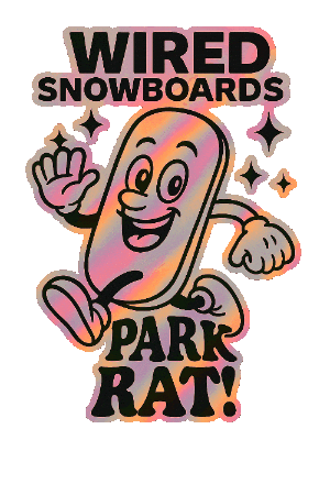 Parkrat Snowboarding Sticker by Rob