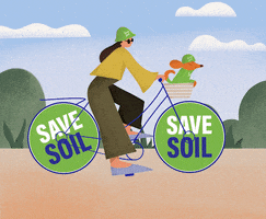 Summer Bike GIF by Conscious Planet - Save Soil