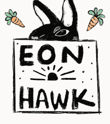eonhawk cat logo flower rabbit GIF