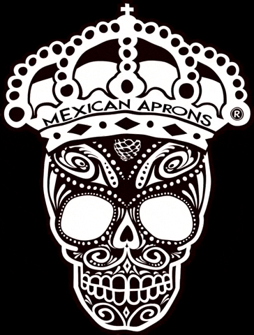 MexicanAprons skull mexican skulls apron GIF