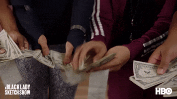 Pay Day Money GIF by A Black Lady Sketch Show