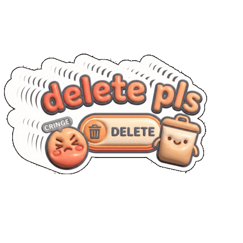 Emoji Delete This Sticker by Flowpio