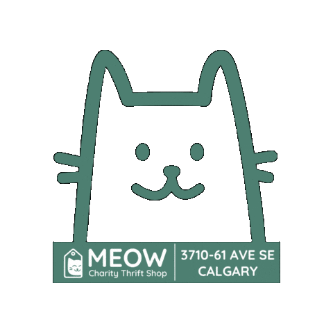 Meow Thrift Sticker by MeowCharityThriftShopSouth