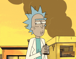 Rick And Morty Drinking GIF