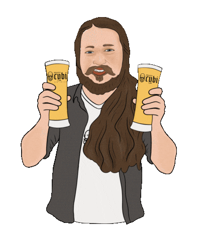 Real Ale Cheers Sticker by Bragdy Cybi