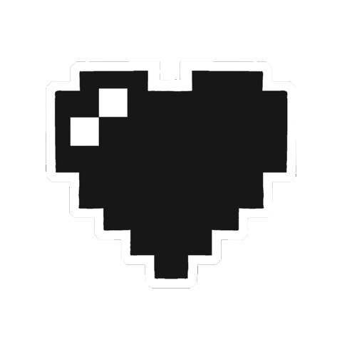 Black Heart Corazon Negro Sticker