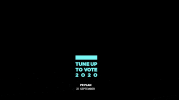 Tune Up To Vote GIF