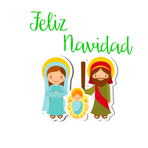 segdejesus god navidad feliz navidad catolicos Sticker