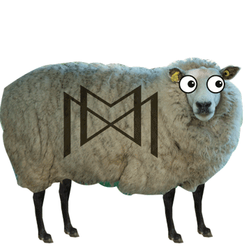 Sheep Blanket Sticker by La Maison de la Maille
