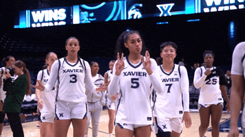 Xavier University Win GIF by Xavier Women's Basketball