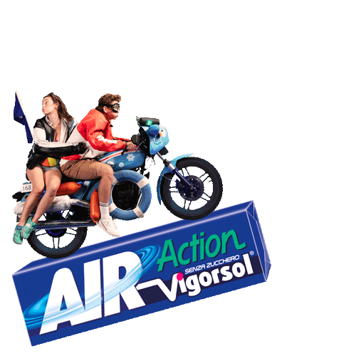 AirActionVigorsol cool travel jump fly Sticker