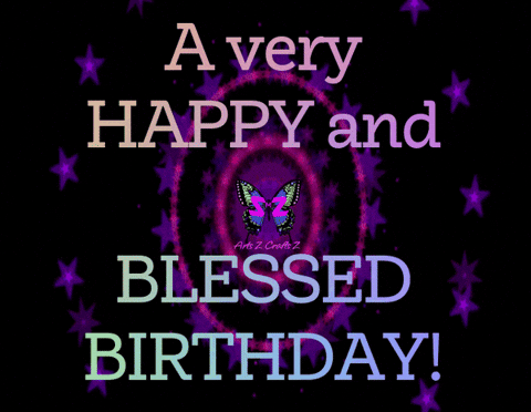 Happy Birthday Blessyn! Elegang Sparkling Cupcake GIF Image. — Download on  Funimada.com