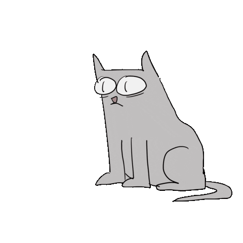 Cat Sticker by Hombre_McSteez