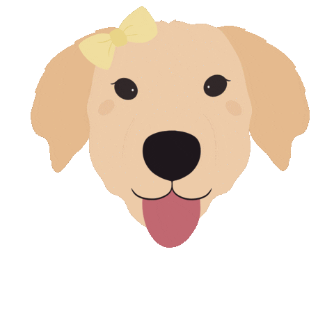 Golden Retriever Hello Sticker