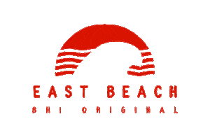 East Beach Sticker by Riverside Adventure Co.