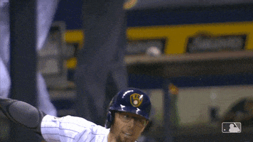 Eric Sogard Sport GIF by Milwaukee Brewers