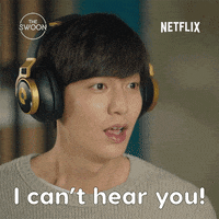 Cant Hear You Korean Drama GIF by The Swoon