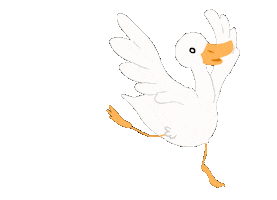 Ballet Goose Sticker