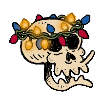 Merry Christmas Art Sticker