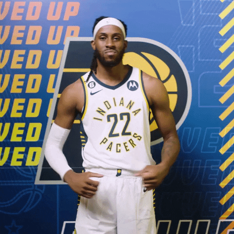 Flexing Isaiah Jackson GIF by Indiana Pacers