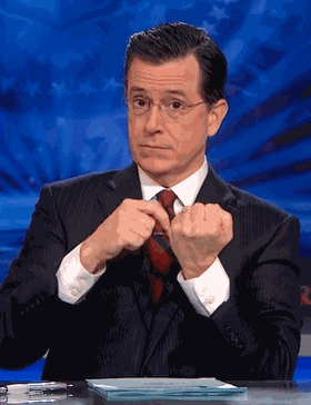 Stephen Colbert Middle Finger GIF - Find & Share on GIPHY