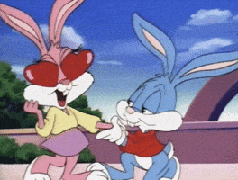love animation swipe right tiny toons buster bunny