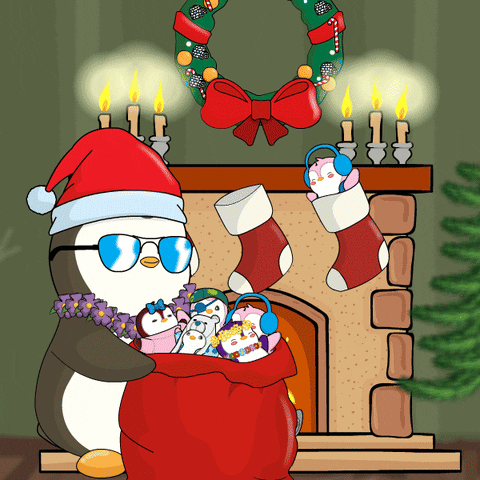Santa Claus Christmas GIF by Pudgy Penguins