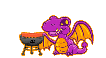 Hot Dog Sticker by Autumn Oaks