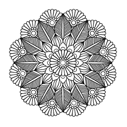 Mandala Cedar Bloom Sticker by CAM Jewelry