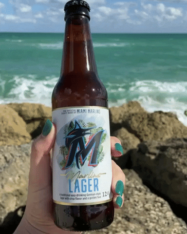 Miami Marlins Beer GIF by Biscayne Bay Brewing