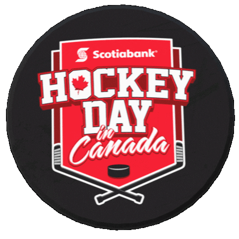 Hockey Day Puck Sticker by Scotiabank Hockey Club