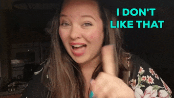 I Dont Like That No Thank You GIF by Tracey Matney - Victory Points Social