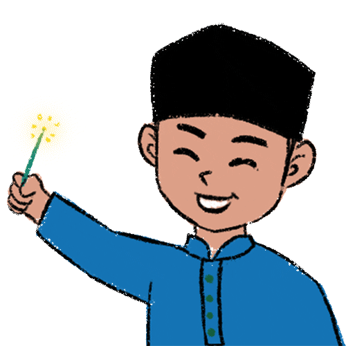 Malaysia Celebrating Sticker