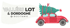 Christmas Car Sticker by ValléesLotDordogne