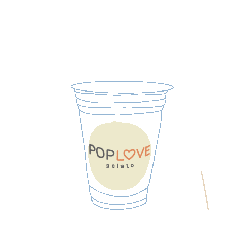 Gelato place made it by hand crafted Sticker