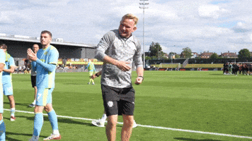 Celebrations Fist Pumps GIF by Fleetwood Town Football Club