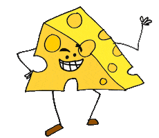 cheese Sticker by But Like Maybe