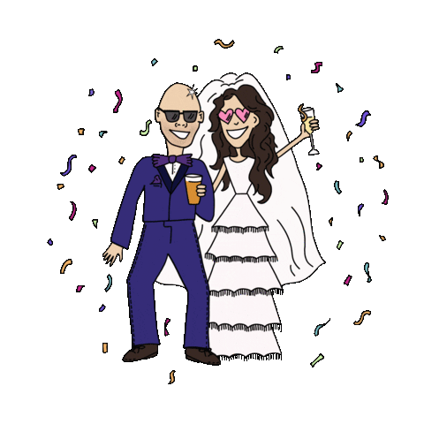 Eagle Carter Wedding Sticker by BMGPM