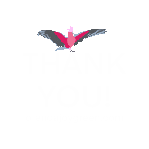 Thank You Sticker by Orenda Joy Green