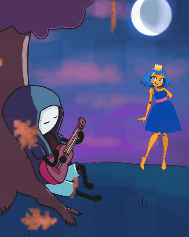 Autumn Guitarist GIF